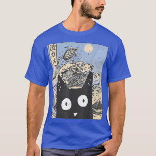 Camiseta Japão Manga Harajuku Otaku Trabalho de arte Turtle