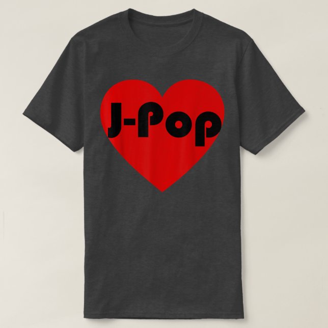 Camiseta Japão Music JPop Heart Pattern (Frente do Design)