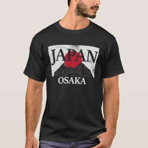 Camiseta Japão Osaka Fuji san bandeira