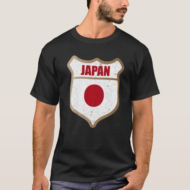 Camiseta Japão: Patch De Bandeira Para Japonês E Quem Ama O (Frente)