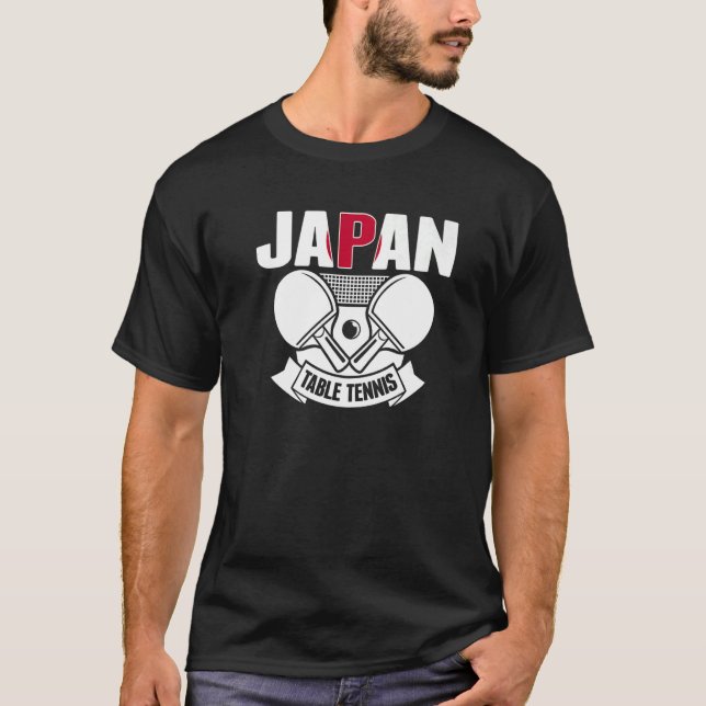Camiseta Japão Ping Pong Orgulhoso Japonês Mesa Supo (Frente)