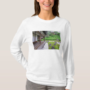 Camiseta Japão, Quioto. Jardim de pedra em silêncio