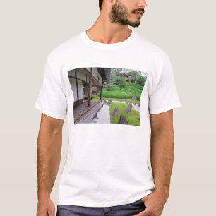 Camiseta Japão, Quioto. Jardim de pedra em silêncio