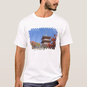 Camiseta Japão, Quioto, Pagode em cores de outono