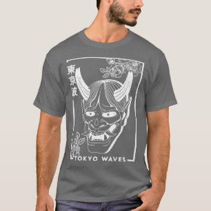 Camiseta Japão: Rosas de demônio minimalísticos