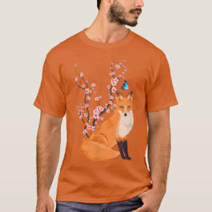 Camiseta Japão Sakura Cherry Blossom Fo Kitsune Japonês