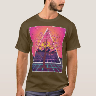 Camiseta Japão Sakura Flor Cor-de-Rosa Flor-Rosa Cereja