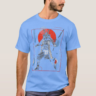 Camiseta Japão Samurai Armor Katana Sword Circle Japane