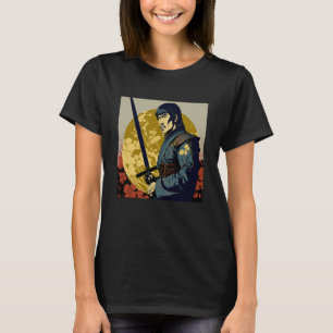Camiseta Japão Samurai Espada Retro Vintage Guerreiro Japon