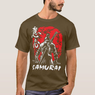 Camiseta Japão Samurai Katana Red Sun Tee Gift Tee