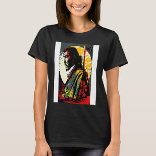 Camiseta Japão Samurai Retro Vintage Espada Guerreiro Japon