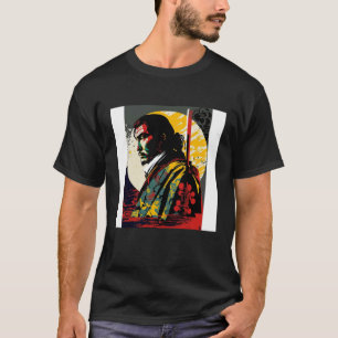 Camiseta Japão Samurai Retro Vintage Sword Warrior Japonês