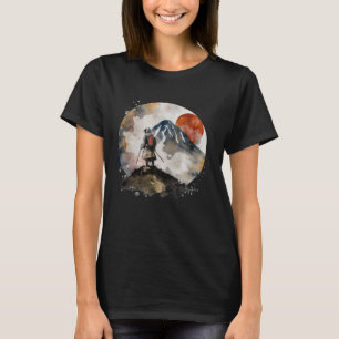 Camiseta Japão Samurai Retro Vintage Sword Warrior Japonês
