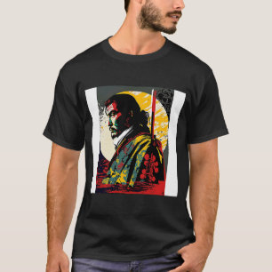Camiseta Japão Samurai Retro Vintage Sword Warrior Japonês