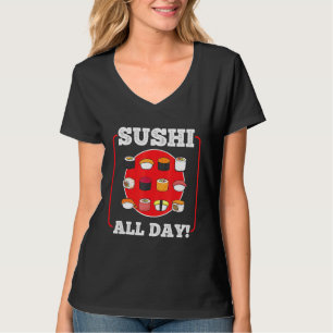 Camiseta Japão Sashimi Sushi Chopsticks Sushibar Temaki