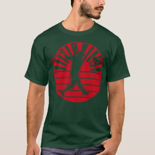 Camiseta Japão Sinalizador Japonês Ascensão Baseball Sun Ho