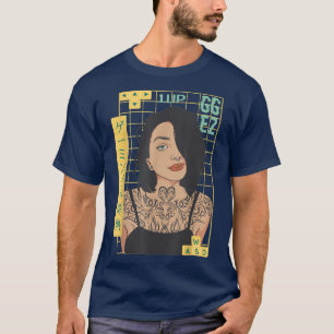 Camiseta Japão Tatuando Gamer Girl Animing WASD