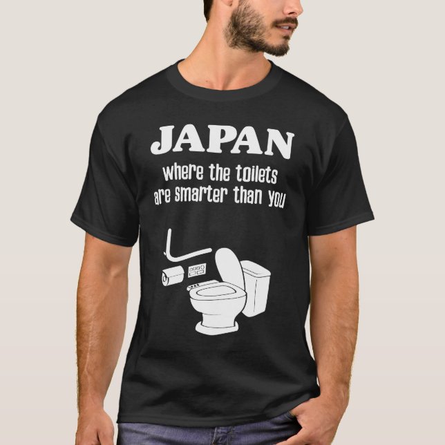 Camiseta Japão Toilet Japonês Souvenir Smart High Tech Toi (Frente)