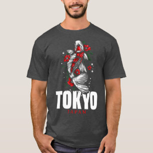 Camiseta Japão Tóquio Japonês Koi p Nishikigoi Fish 2