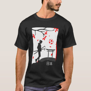 Camiseta Japão: Ventilador tradicional masculinos femininos