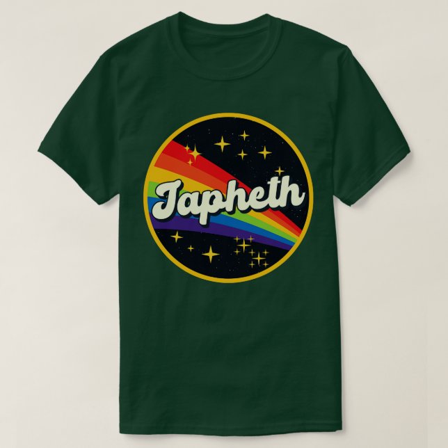 Camiseta Japheth Rainbow No Space Vintage Style (Frente do Design)