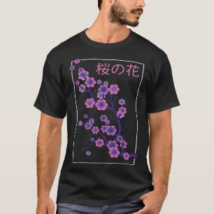 Camiseta Japonês Aestésico Sakura Flor Japão Soft Grung