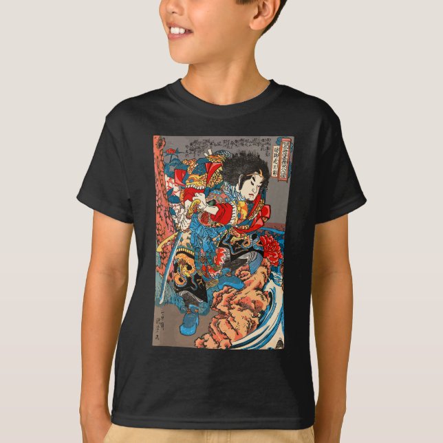 Camiseta Japonês Art Samurai Aestic Graphic (Frente)