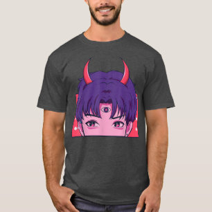 Camiseta Japonês Diabo Estudando Anime Manga Graphic Art Ja