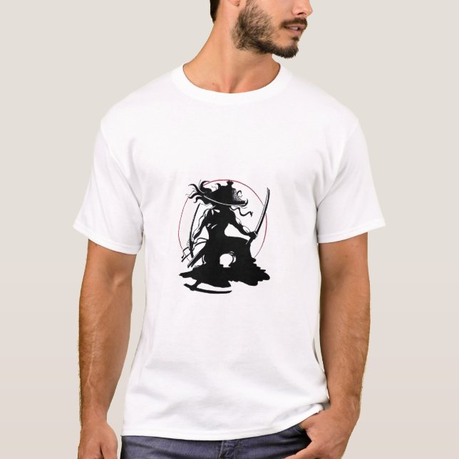 Camiseta Japonês do t-shirt do samurai (Frente)