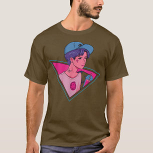 Camiseta Japonês Enage Boy Anime Manga Graphic Art Japão