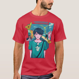 Camiseta Japonês Enager Anime Manga Graphic Art Japão