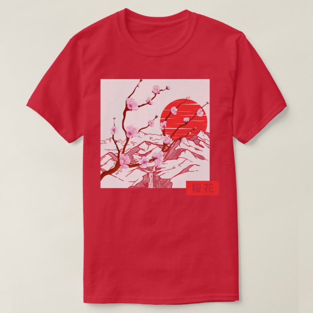 Camiseta Japonês Flor Lover Sakura Cherry Blosso (Frente do Design)