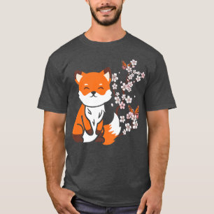 Camiseta Japonês Fo Cherry Blossom Art Sakura Retro