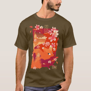Camiseta Japonês Fo Cherry Blossom Sakura