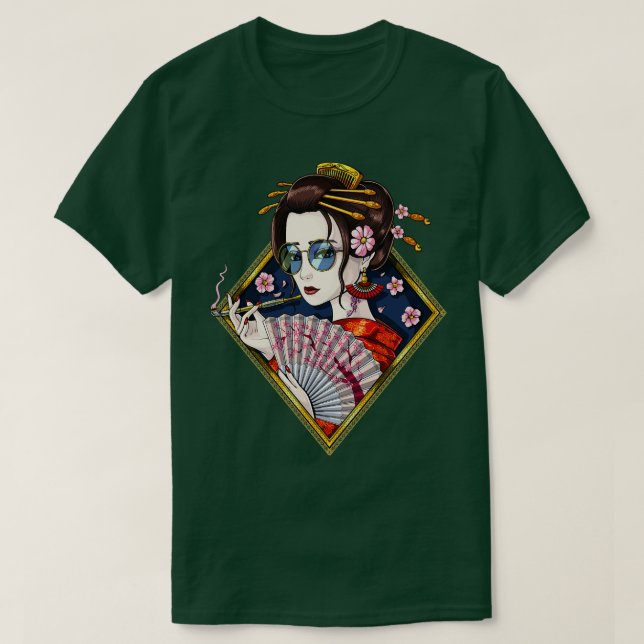 Camiseta Japonês Geisha (Frente do Design)