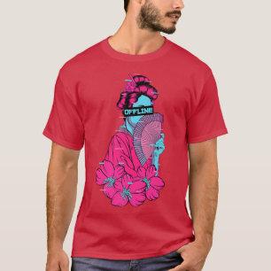 Camiseta Japonês Geisha EGirl Vaporwave Cyberpunk Aestheti