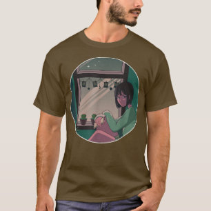 Camiseta Japonês Girl Anime Manga Graphic Art Japan Cartoo
