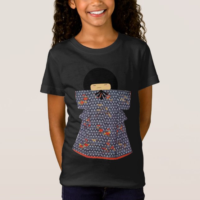 Camiseta Japonês Girl Kimono (Frente)