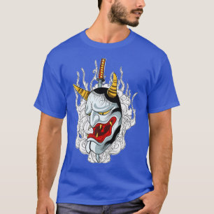 Camiseta Japonês Katana Anime Mask Manga Devil Premium T-S