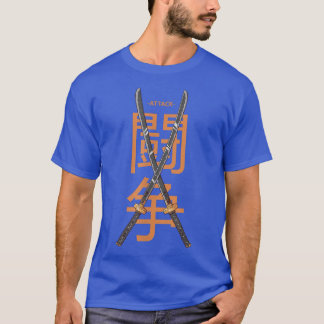 Camiseta Japonês Katana Sword Bushido Code Japonês Samura