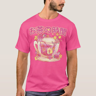 Camiseta Japonês Kawaii Tea Cup Otaku