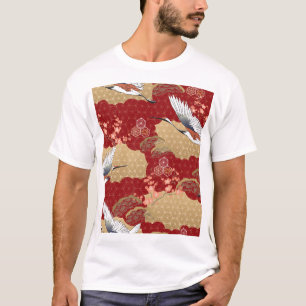 Camiseta Japonês Kimono Cherry Blossoms