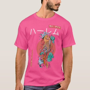 Camiseta Japonês Koi Carp Fish Aestic Art Nishikigoi
