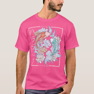 Camiseta Japonês Koi Carp Fish Aestic Art Nishikigoi