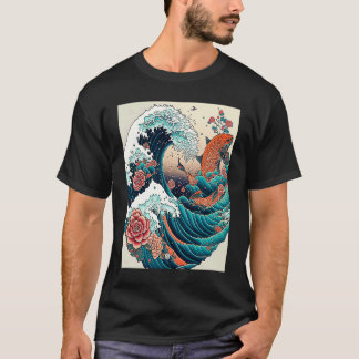 Camiseta Japonês Koi Carp Nishikigoi Fish Japão 2