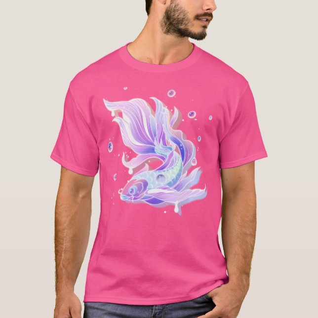 Camiseta Japonês Koi Fish Aestic Japan Lover (Frente)