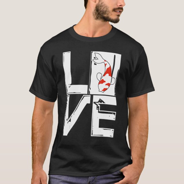 Camiseta Japonês Koi Fish Cherry Blossom 10 (Frente)