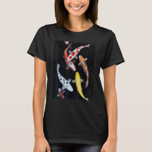 Camiseta Japonês Koi Fish Cherry Blossom 27