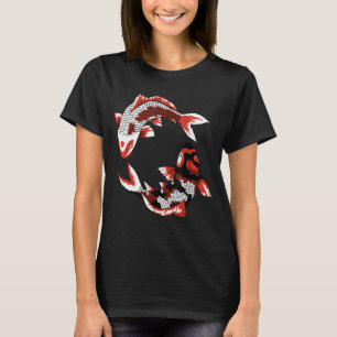 Camiseta Japonês Koi Fish Cherry Blossom 37