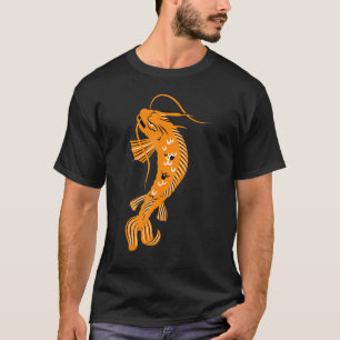 Camiseta Japonês Koi Fish Cherry Blossom 40